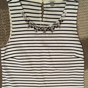 J Crew Shell with embellishment